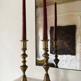 Antique brass candlesticks 021 (pair)