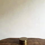 Antique circular brass box
