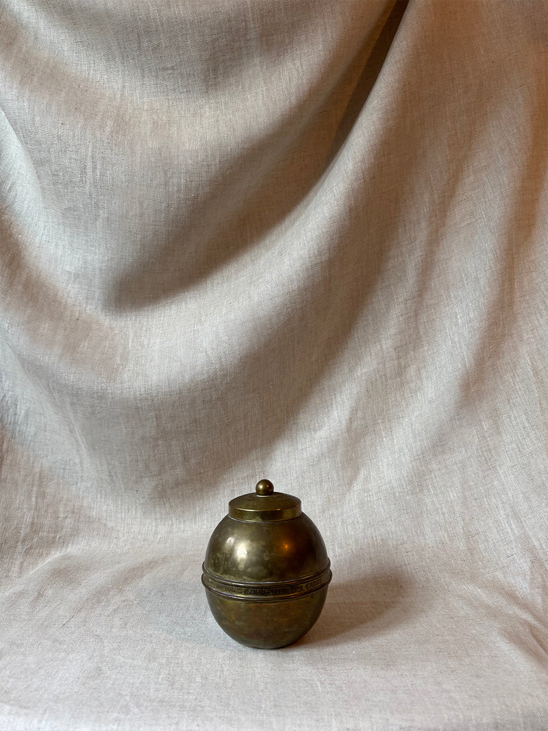 Antique lipton tea caddy