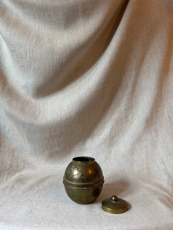 Antique lipton tea caddy