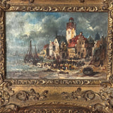Antique seascape painting