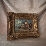 Antique seascape painting