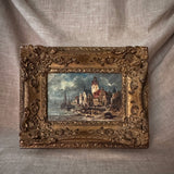 Antique seascape painting