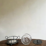 Antique silver plated butter dish