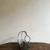 Antique silver plated wine basket I