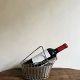 Antique silver plated wine basket II
