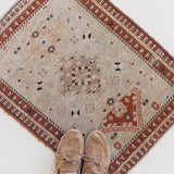 Bijou, antique mini rug