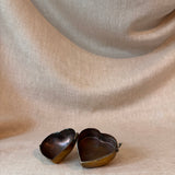 Vintage brass heart trinket box
