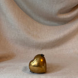 Vintage brass heart trinket box