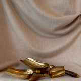 Trio of antique brass scoops