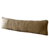 Brushed wool lumbar in caramel