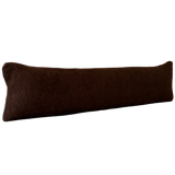 Brushed wool lumbar in chocolate