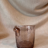 Vintage ice bucket in bubbled glass