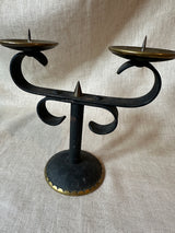 Antique iron candelabra