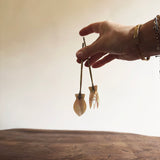 Antique mother of pearl caviar servers II