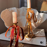 Antique brass candlesticks 007 (pair)