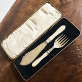 Antique silver-plated fish servers II