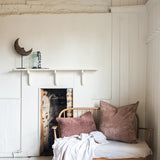 MdV shearling lumbar in Blush