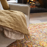 XL washed Linen Cocoon in Havane/Givré