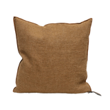 Washed Linen Pillow in Havane
