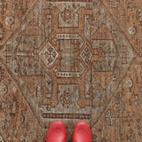 Honey, antique large rug