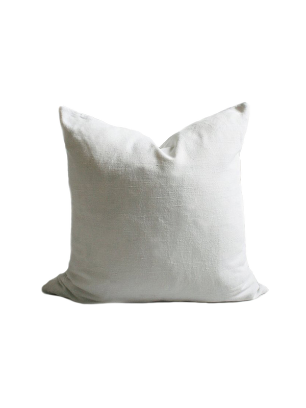 Antique Linen Pillow in White (seconds)