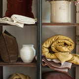 XL satin mimi Cocoon in Ocre