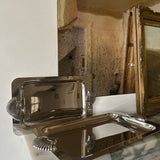 Vintage serving tays with shell handles (pair)