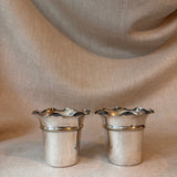 Pair of antique silver cups