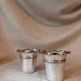 Pair of antique silver cups