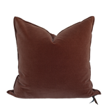 Palazzo velvet Pillow in Clay