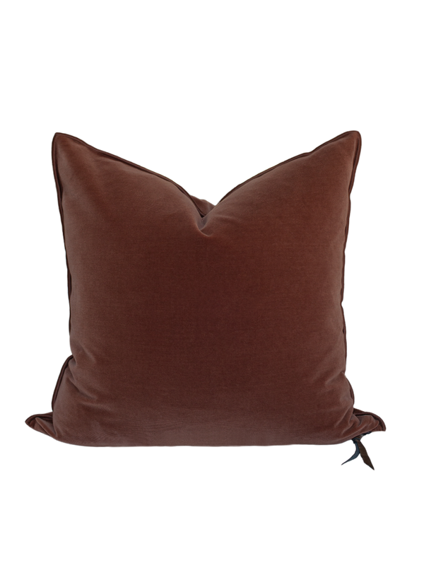 Palazzo velvet Pillow in Clay
