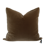 Palazzo velvet Pillow in Havane