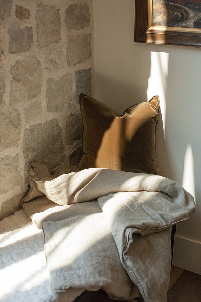 XL Linen Crepon Cocoon in Fior di Latte