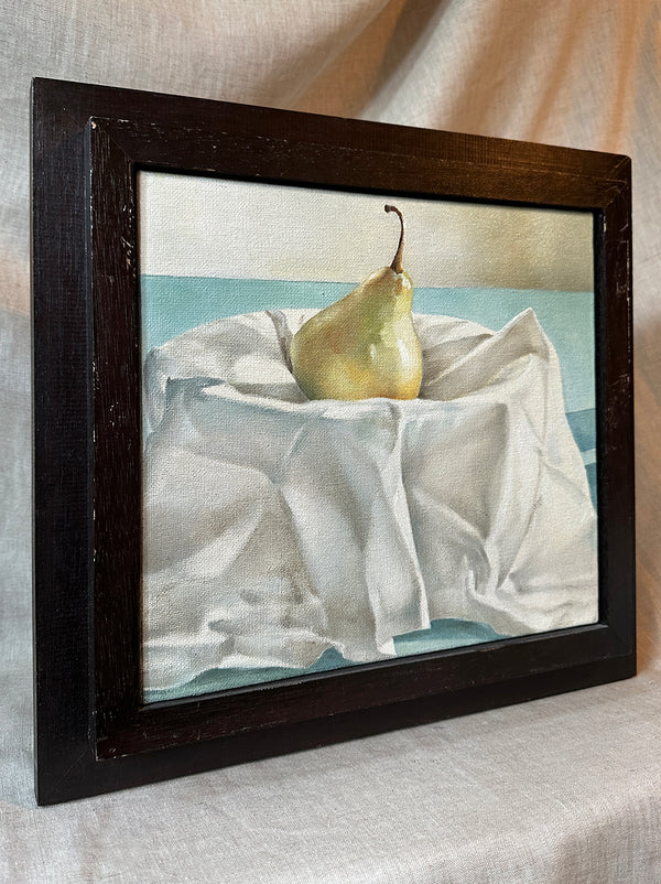 Pear still life painting