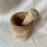 Wooden pestle & mortar