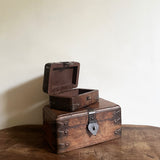 Vintage wooden trunks (pair)
