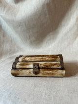 Antique razor clam trinket box