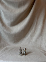 Antique silver salt & pepper shakers