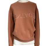 “Vintage” sweatshirt in terracotta