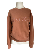 “Vintage” sweatshirt in terracotta