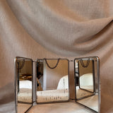 Vintage French triptych mirror