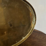 Vintage brass bamboo serving platter