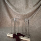 Antique Westmoreland Mission glass candlesticks (pair)