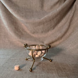 Vintage glass pedestal bowl