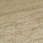 a chunky braided jute rug with ombre caramel tones