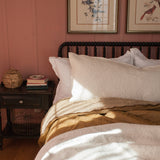 Bouclé Throw in Blanc