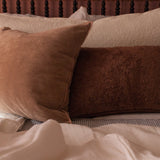 MdV shearling lumbar in Blush